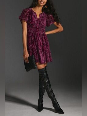 Anthropologie Velvet Somerset dress size 2X